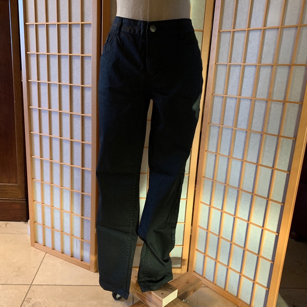 Black coated jeans